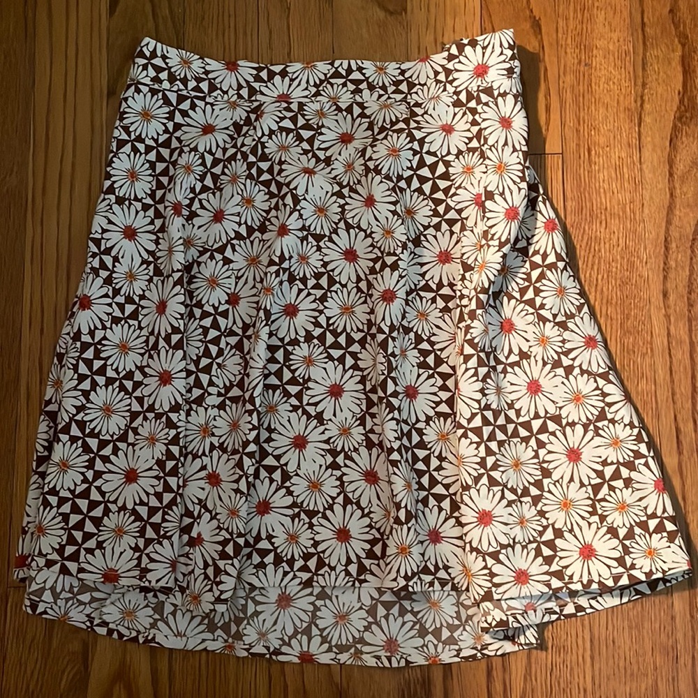 Brown and white Floral skirt- Altar’d State